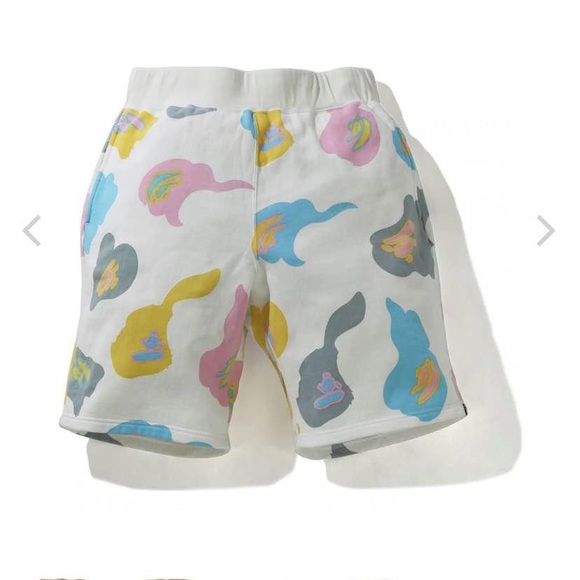 BAPE DEF CAMO WIDE SWEAT SHORTS MENS - Picture 1 of 5
